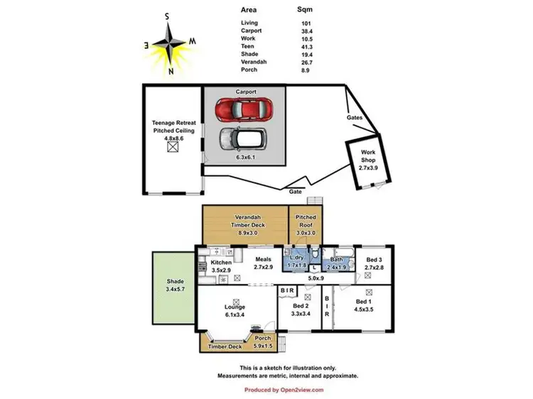 Floorplan of Homely house listing, 40 Gum Crescent., Gawler West SA 5118