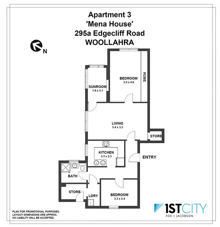 Floorplan of Homely apartment listing, 3/295A Edgecliff Road, Woollahra NSW 2025