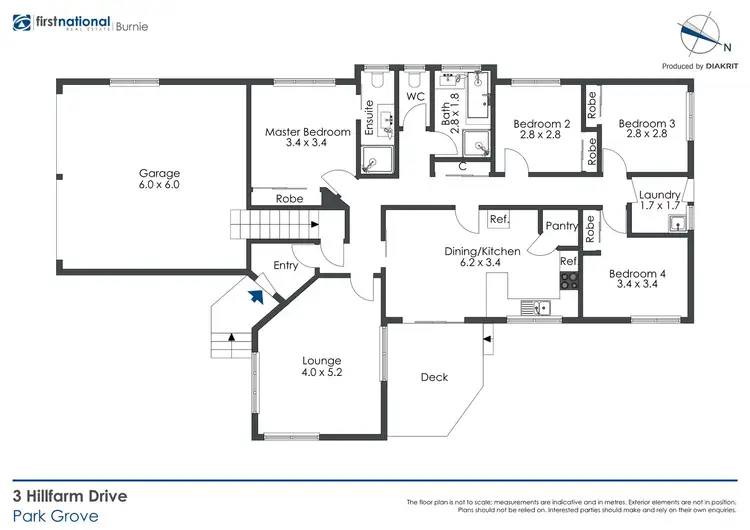 Floorplan of Homely house listing, 3 Hillfarm Drive, Park Grove TAS 7320
