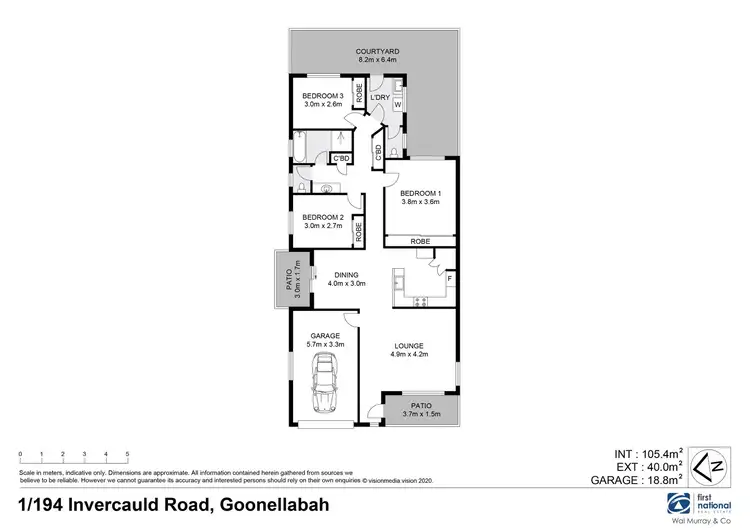 Floorplan of Homely house listing, 1/194 Invercauld Road, Goonellabah NSW 2480