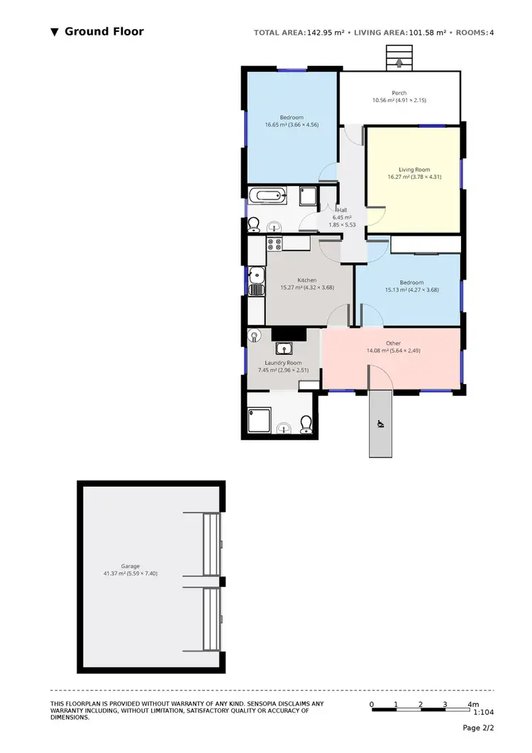 Floorplan of Homely house listing, 49 Old Pacific Highway / Garretts Lane East, Woombah NSW 2469