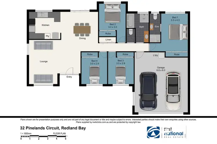 Floorplan of Homely house listing, 32 Pinelands Circuit, Redland Bay QLD 4165