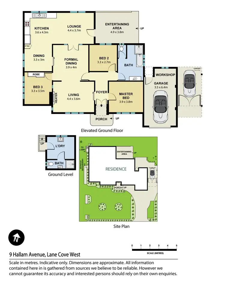Floorplan of Homely house listing, 9 Hallam Avenue, Lane Cove NSW 2066