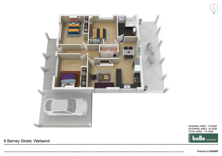 Floorplan of Homely house listing, 6 Barney Street, Wallsend NSW 2287