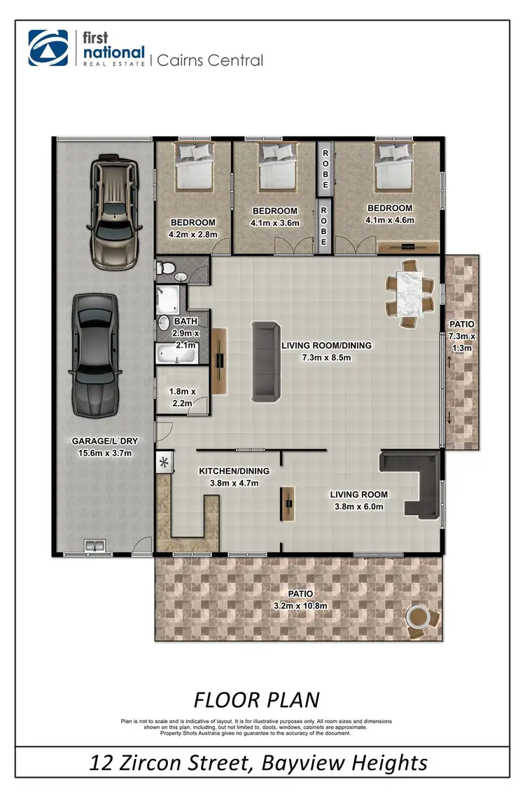 Floorplan of Homely house listing, 12 Zircon Street, Bayview Heights QLD 4868