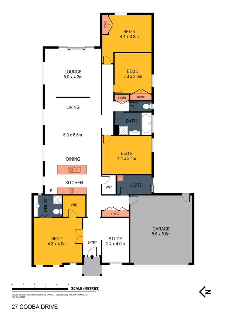 Floorplan of Homely house listing, 27 Cooba Drive, Epsom VIC 3551