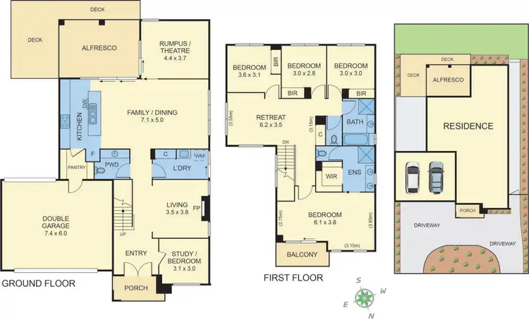 Floorplan of Homely house listing, 9 Teddington Way, Wantirna VIC 3152