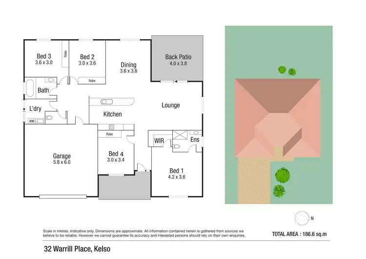 Floorplan of Homely house listing, 32 Warrill Place, Kelso QLD 4815