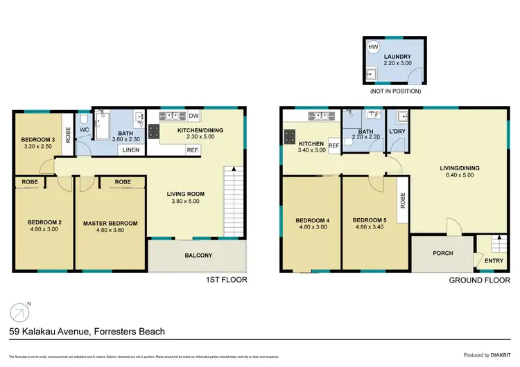 Floorplan of Homely house listing, 59 Kalakau Avenue, Forresters Beach NSW 2260