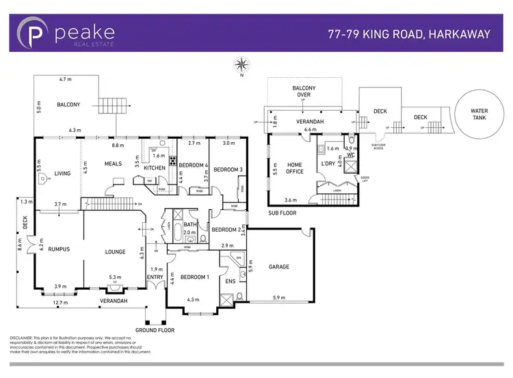 Floorplan of Homely house listing, 77-79 King Road, Harkaway VIC 3806