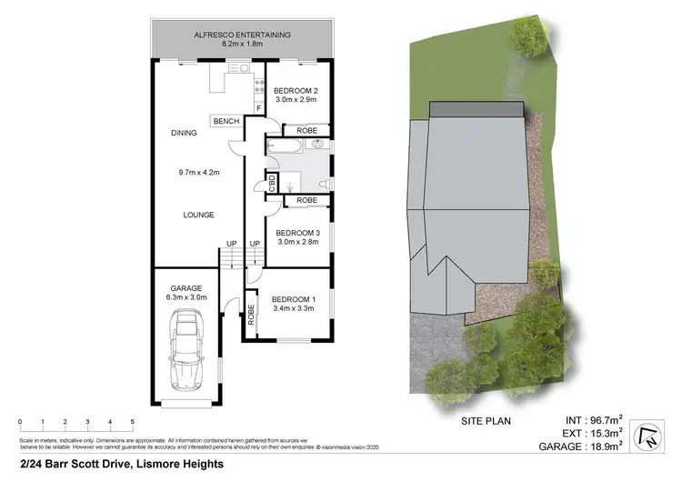Floorplan of Homely unit listing, 2/24 Barr Scott Drive, Lismore Heights NSW 2480