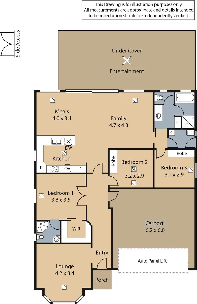 Floorplan of Homely house listing, 28 Ontario Crescent, Andrews Farm SA 5114