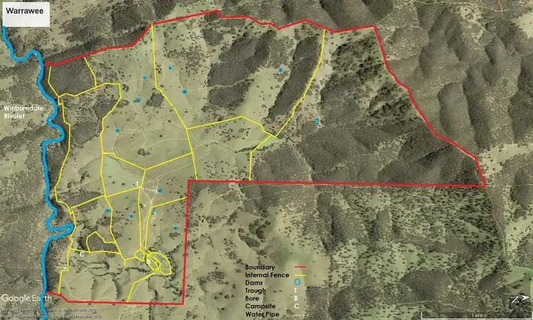 Floorplan of Homely rural property listing, Warrawee 1621 Turondale Road, Bruinbun NSW 2795