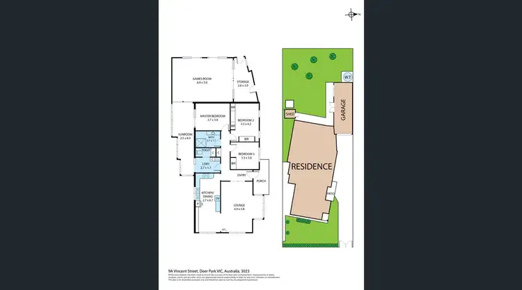 Floorplan of Homely house listing, 9A Vincent Street, Deer Park VIC 3023