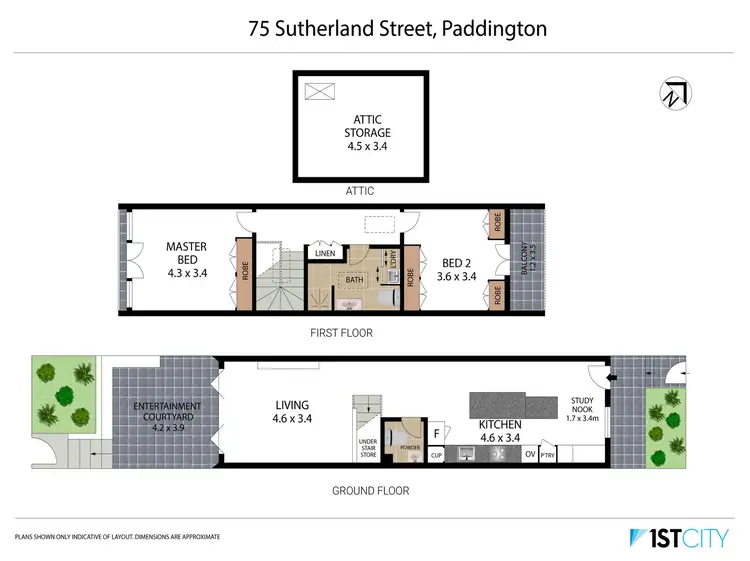 Floorplan of Homely house listing, 75 Sutherland Street, Paddington NSW 2021