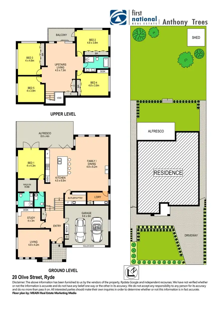 Floorplan of Homely house listing, 20 Olive Street, Ryde NSW 2112