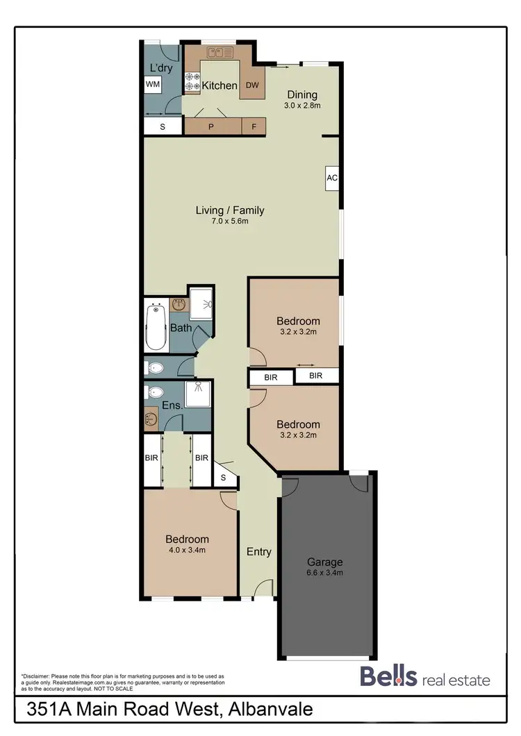 Floorplan of Homely unit listing, 351A Main Road West, Albanvale VIC 3021