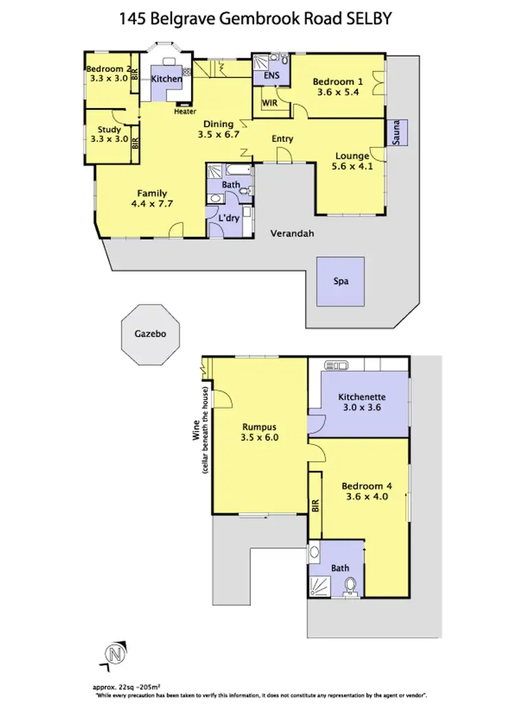 Floorplan of Homely house listing, 145 Belgrave Gembrook Road, Selby VIC 3159