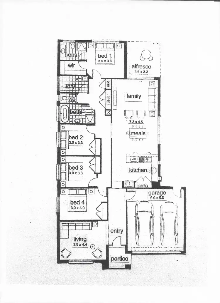 Floorplan of Homely house listing, 8 Bonnell Grove, Cranbourne East VIC 3977