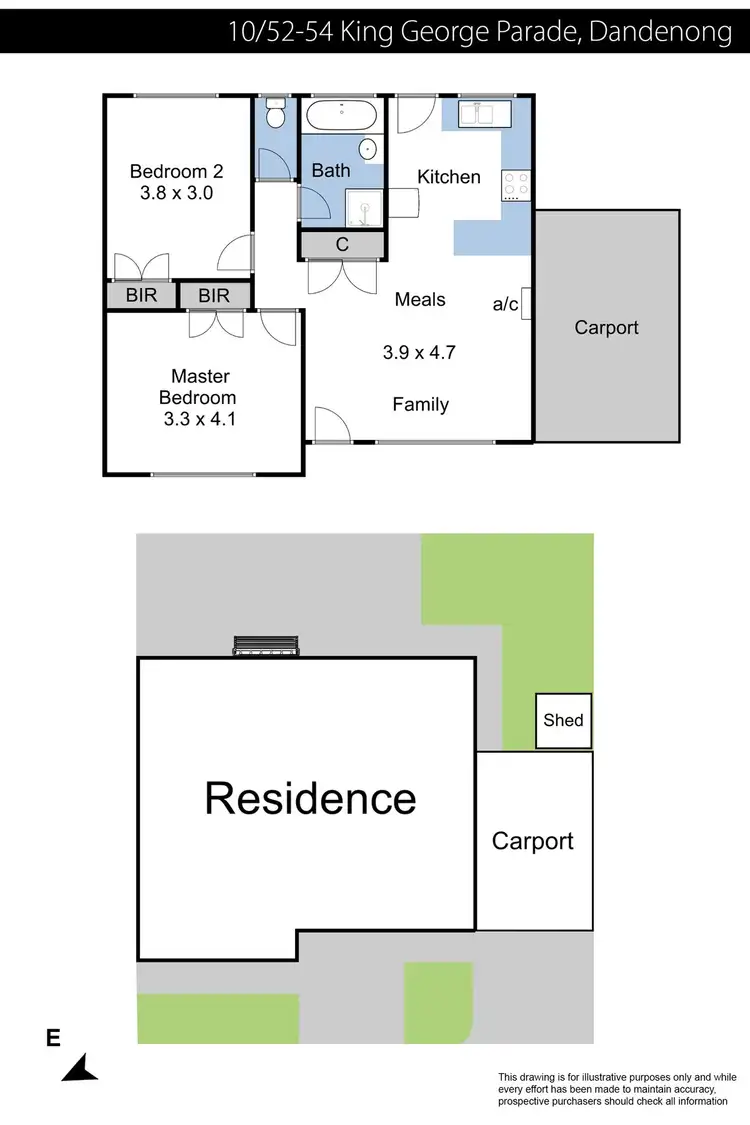 Floorplan of Homely unit listing, 10/52-54 King George Parade, Dandenong VIC 3175
