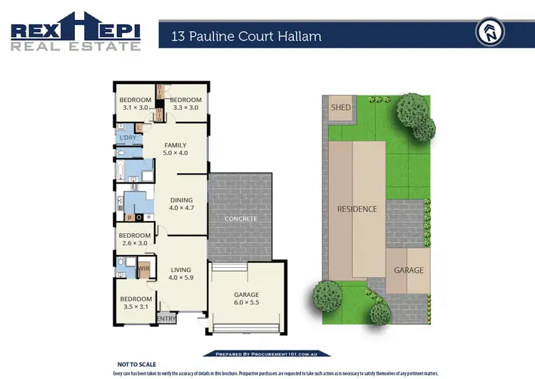 Floorplan of Homely house listing, 13 Pauline Court, Hallam VIC 3803