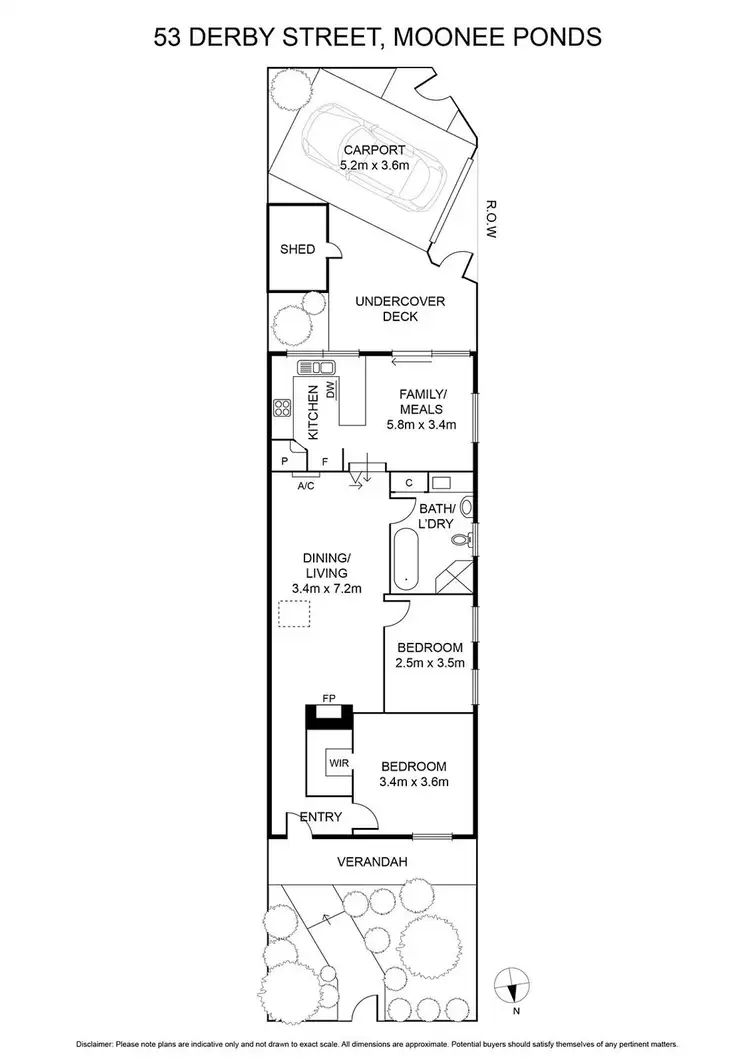 Floorplan of Homely house listing, 53 Derby Street, Moonee Ponds VIC 3039