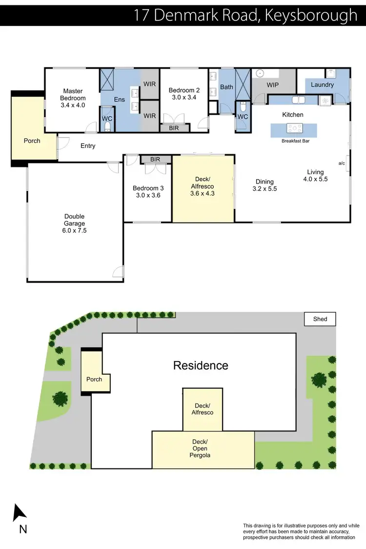 Floorplan of Homely house listing, 17 Denmark Road, Keysborough VIC 3173
