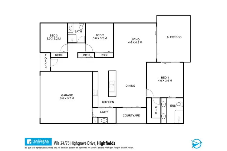 Floorplan of Homely retirement listing, 24/75 Highgrove Drive, Highfields QLD 4352