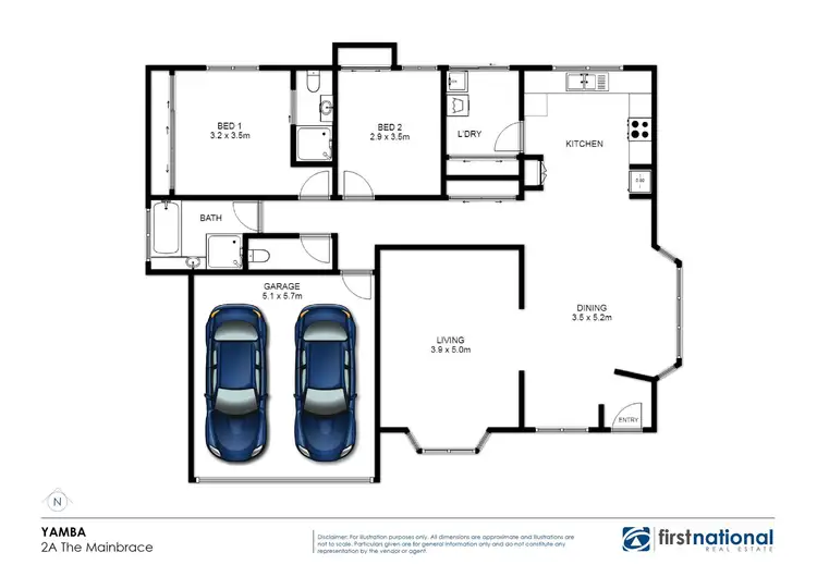 Floorplan of Homely house listing, 2A The Mainbrace, Yamba NSW 2464