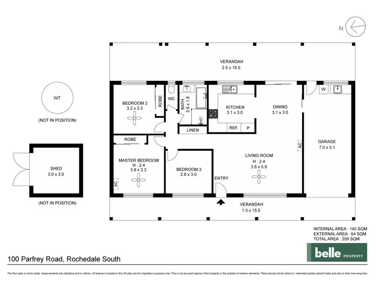 Floorplan of Homely house listing, 100 Parfrey Road, Rochedale South QLD 4123
