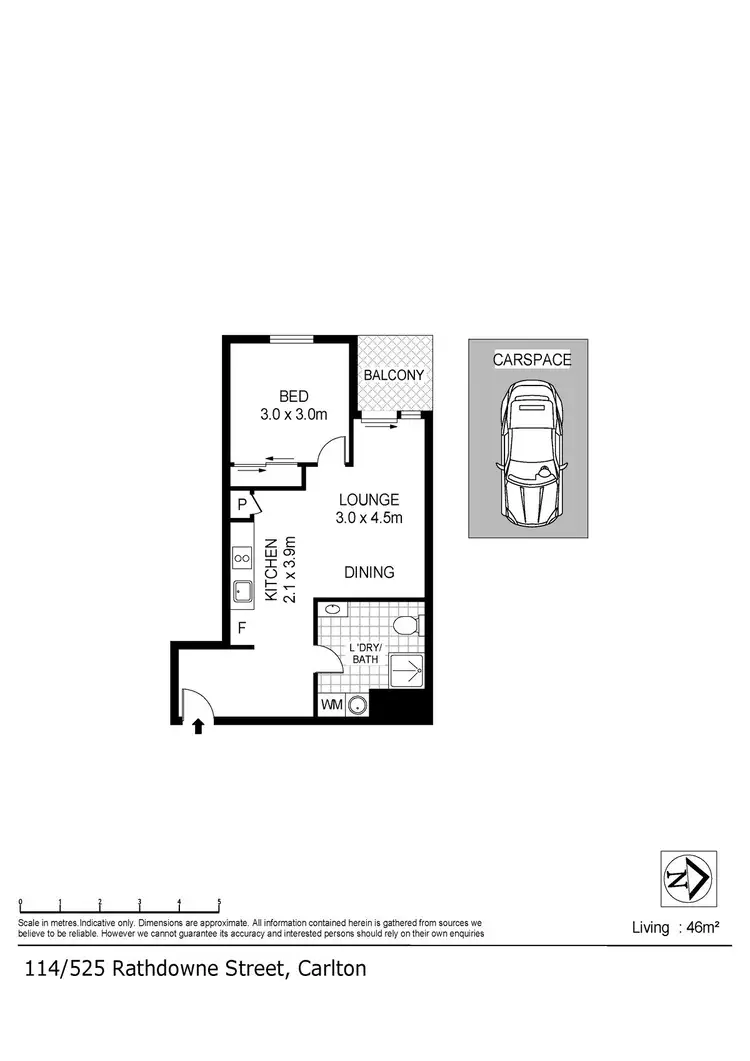 Floorplan of Homely apartment listing, 114/525 Rathdowne Street, Carlton VIC 3053
