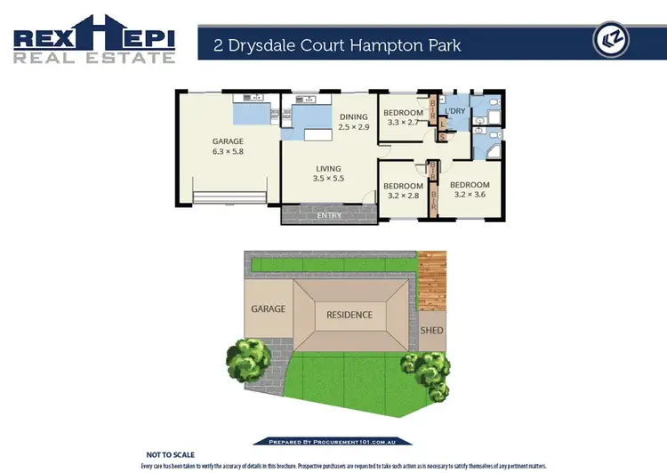 Floorplan of Homely house listing, 2 Drysdale Court, Hampton Park VIC 3976