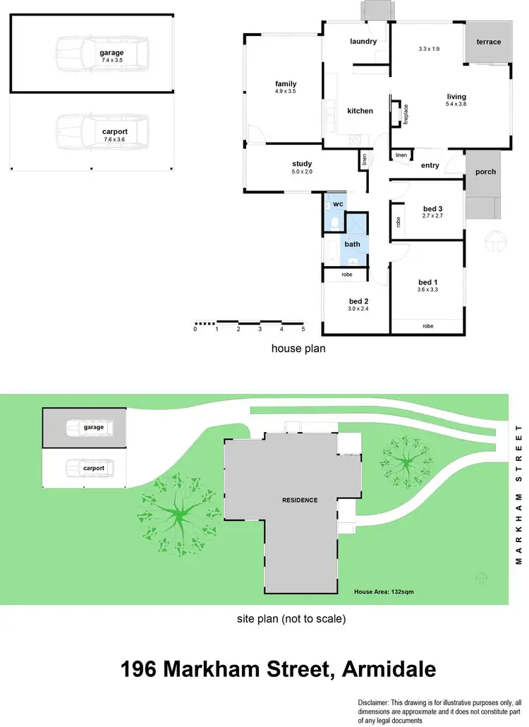 Floorplan of Homely house listing, 196 Markham Street, Armidale NSW 2350