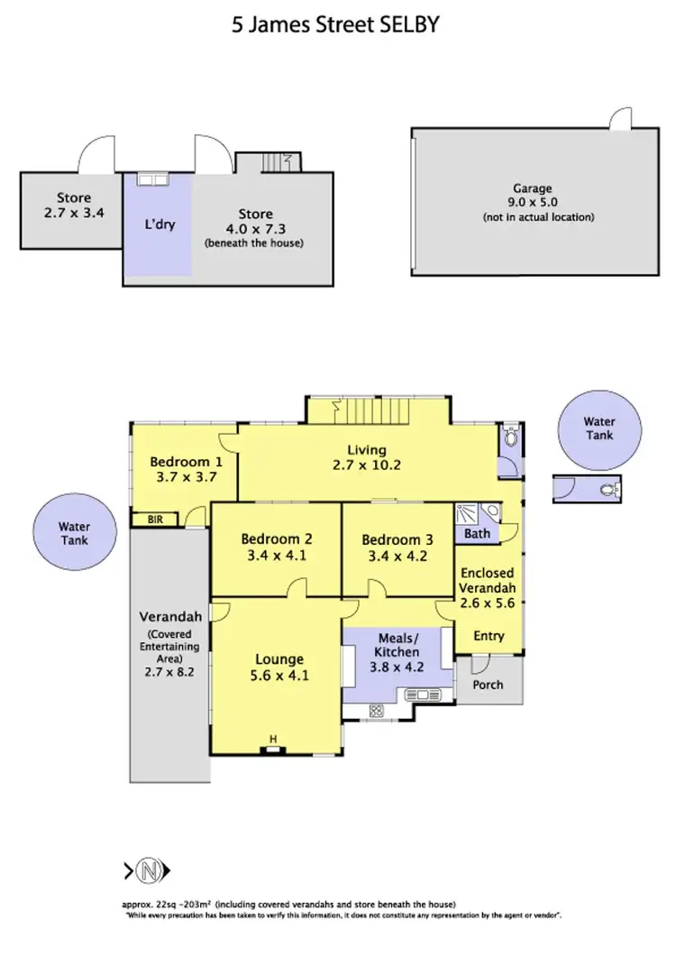 Floorplan of Homely house listing, 5 James Street, Selby VIC 3159