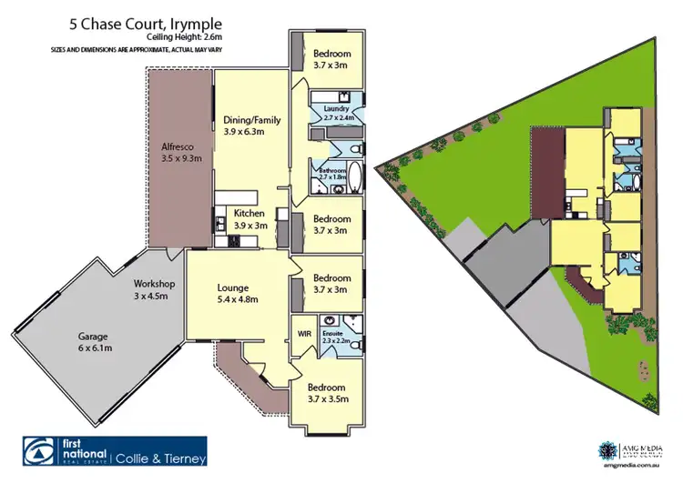 Floorplan of Homely house listing, 5 Chase Court, Irymple VIC 3498