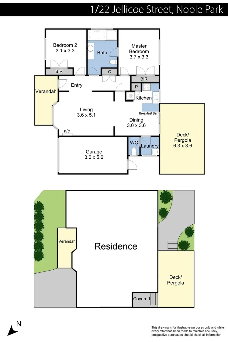 Floorplan of Homely unit listing, 1/22 Jellicoe Street, Noble Park VIC 3174
