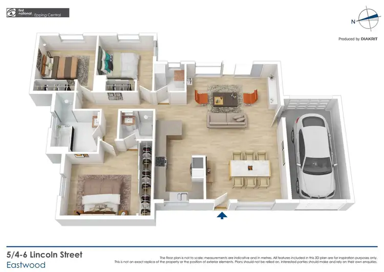 Floorplan of Homely villa listing, 5/4-6 Lincoln Street, Eastwood NSW 2122