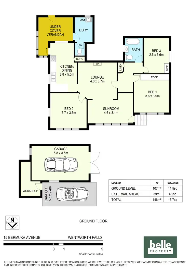 Floorplan of Homely house listing, 15 Bermuka Avenue, Wentworth Falls NSW 2782