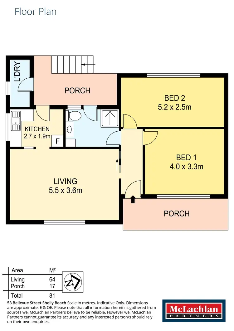 Floorplan of Homely house listing, 53 Bellevue Street, Shelly Beach NSW 2261