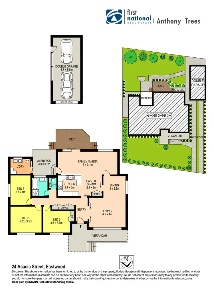 Floorplan of Homely house listing, 24 Acacia Street, Eastwood NSW 2122