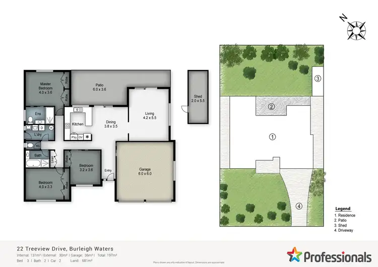 Floorplan of Homely house listing, 22 Treeview Drive, Burleigh Waters QLD 4220