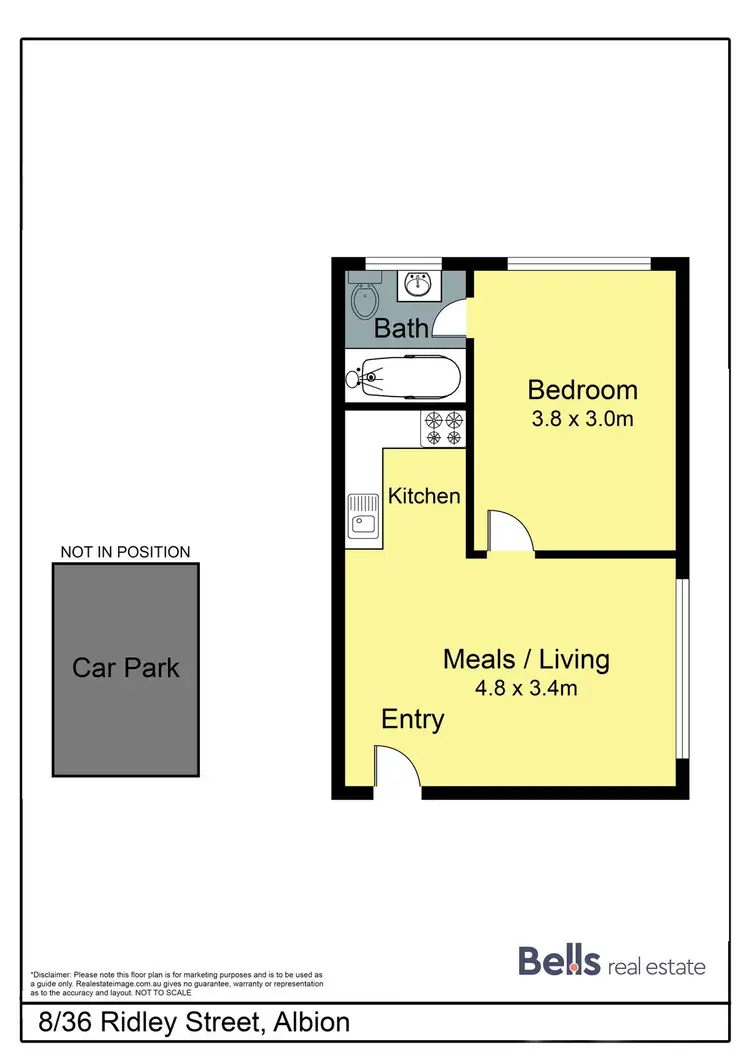 Floorplan of Homely apartment listing, 8/36 Ridley Street, Albion VIC 3020