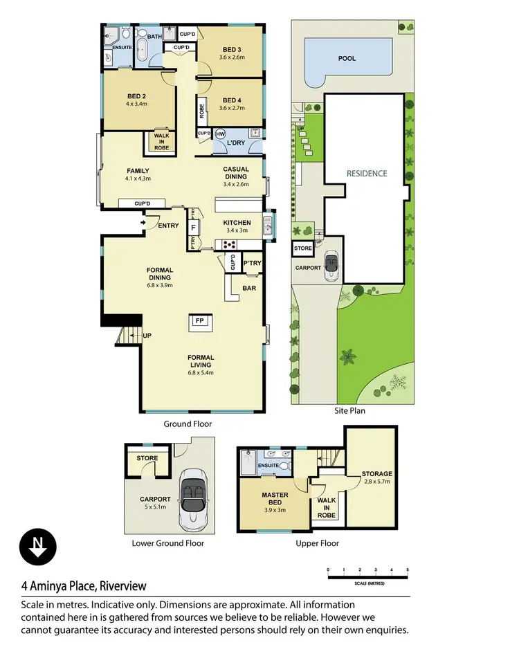 Floorplan of Homely house listing, 4 Aminya Place, Riverview NSW 2066