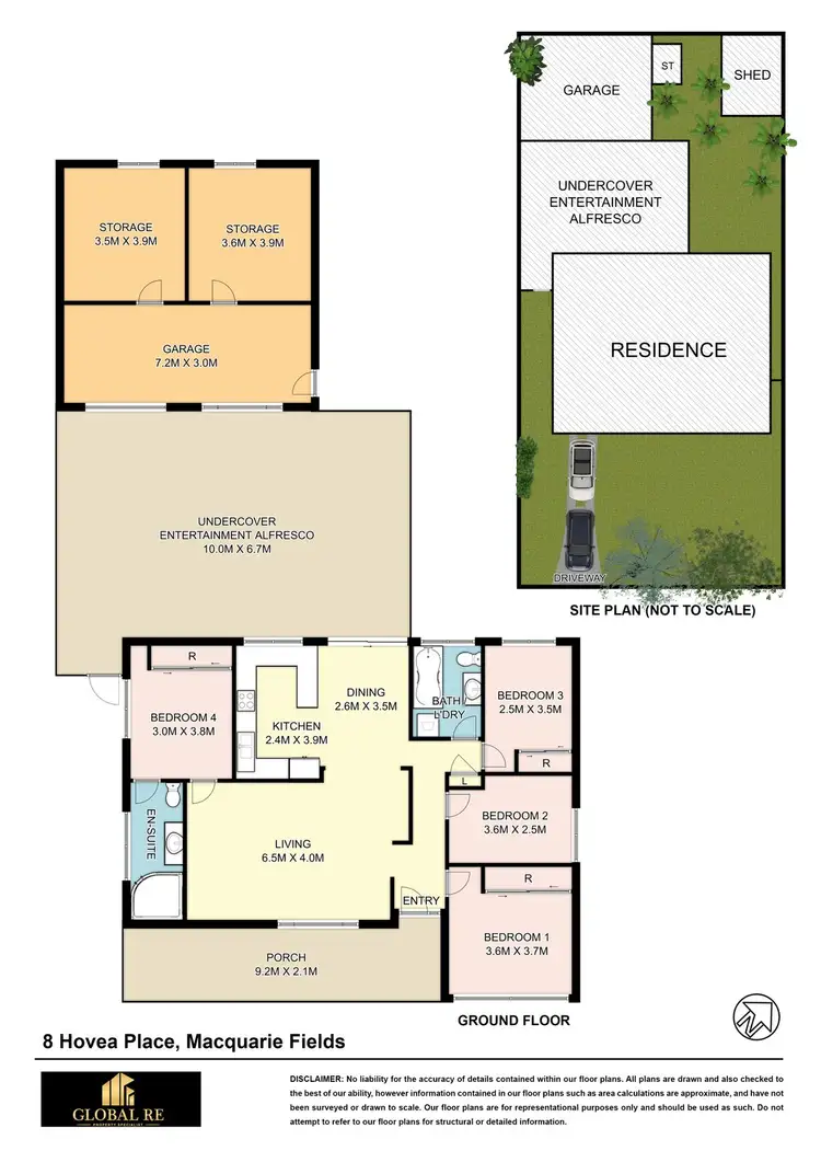 Floorplan of Homely house listing, 8 Hovea Place, Macquarie Fields NSW 2564