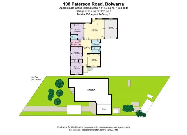 Floorplan of Homely house listing, 108 Paterson Road, Bolwarra NSW 2320