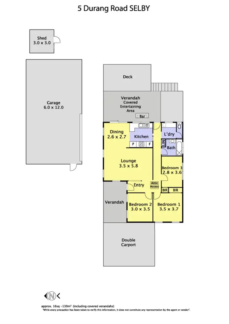 Floorplan of Homely house listing, 5 Durang Road, Selby VIC 3159