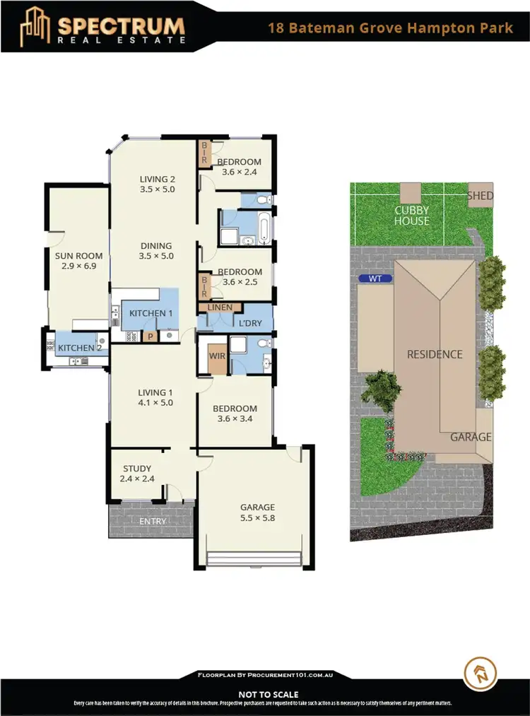 Floorplan of Homely house listing, 18 Bateman Grove, Hampton Park VIC 3976