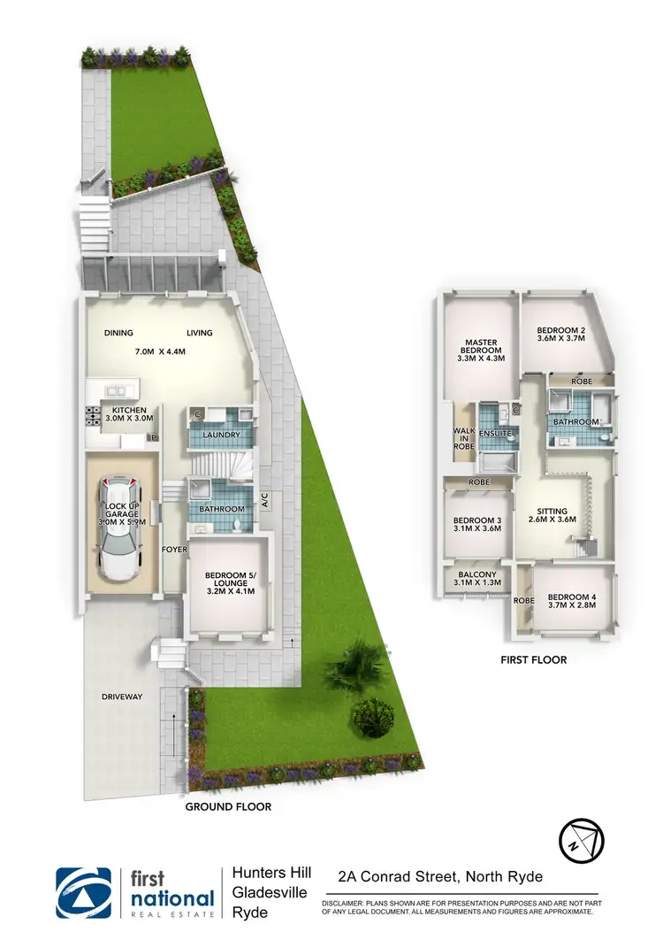 Floorplan of Homely semi-detached listing, 2A Conrad Street, North Ryde NSW 2113