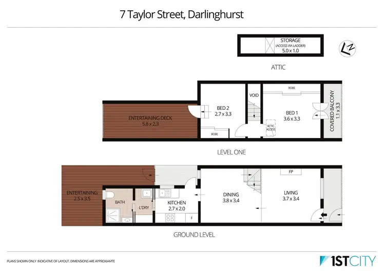 Floorplan of Homely house listing, 7 Taylor Street, Darlinghurst NSW 2010