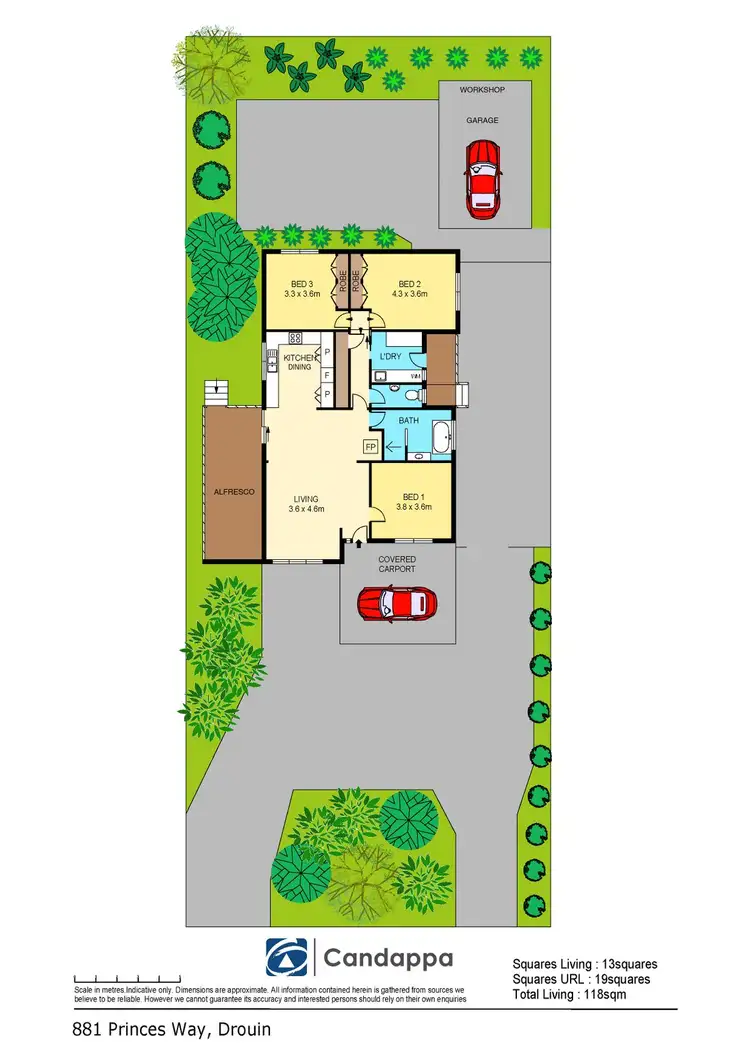 Floorplan of Homely house listing, 881 Princes Way, Drouin VIC 3818